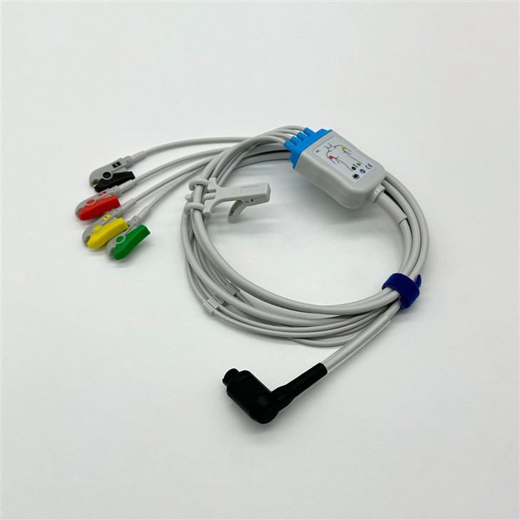 Corpuls 4 Lead ECG Cable And Leadwires IEC Clip