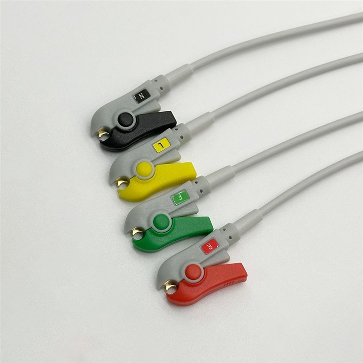 Corpuls 4 Lead ECG Cable And Leadwires IEC Clip