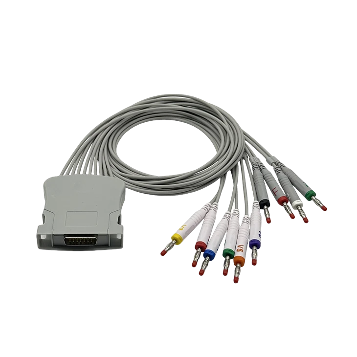 Midmark Cardell Compatible 15-Pin 10-Lead ECG/EKG Cable