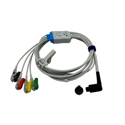 Corpuls 4 リード ECG ケーブルとリード線 IEC クリップ