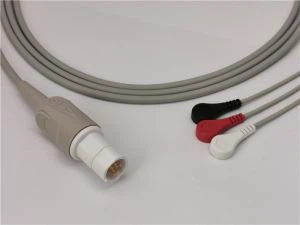 DragerワンピースECGアダプターケーブル3リードスナップ